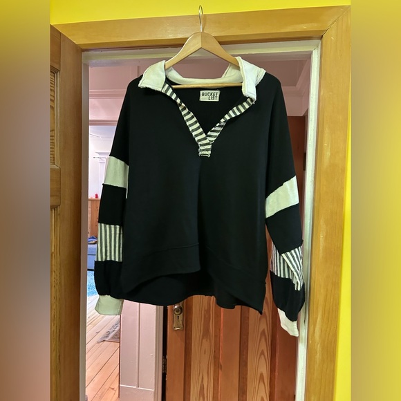 BUCKETLIST Ruth Oversized Knit Top Size Medium - Picture 4 of 14